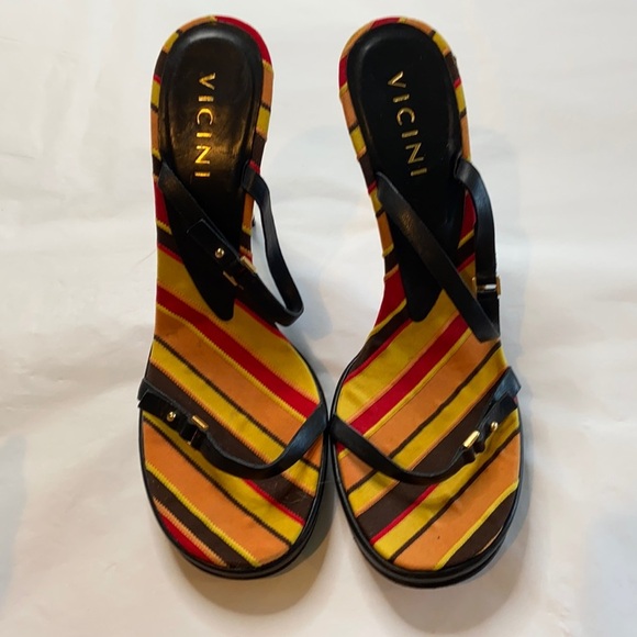 VINTAGE‎ GIUSEPPE ZANOTTI VICINI PLATFORM SANDAL 9 - Picture 1 of 6